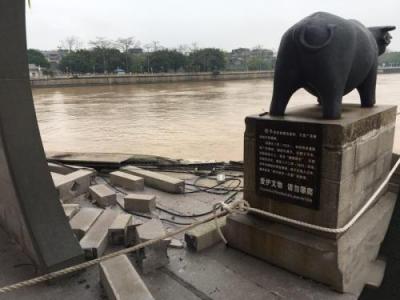 潮州广济桥受损中国四大古桥之一